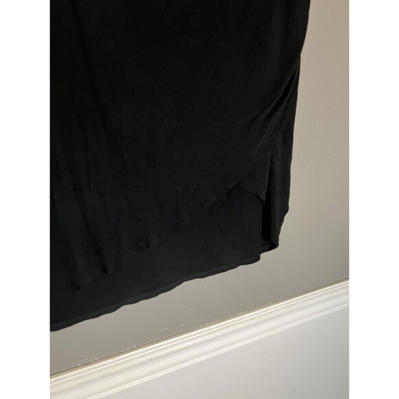 Lane Bryant Skirt Womens 26/28 Black Asymmetrical Maxi Plus Size Rayon - Picture 3 of 7